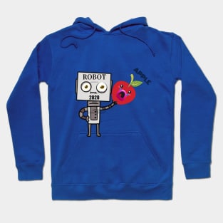 Robot Apple Hoodie